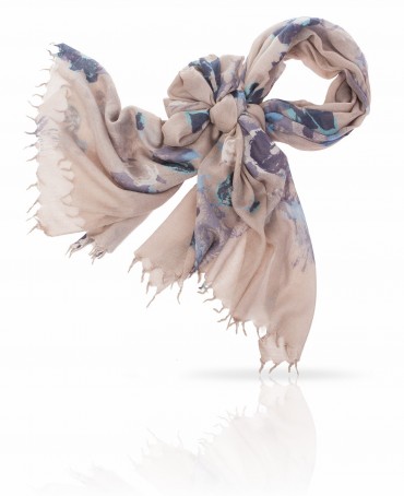 Палантин Женский W-BRUSH.FLOWER/SILVER